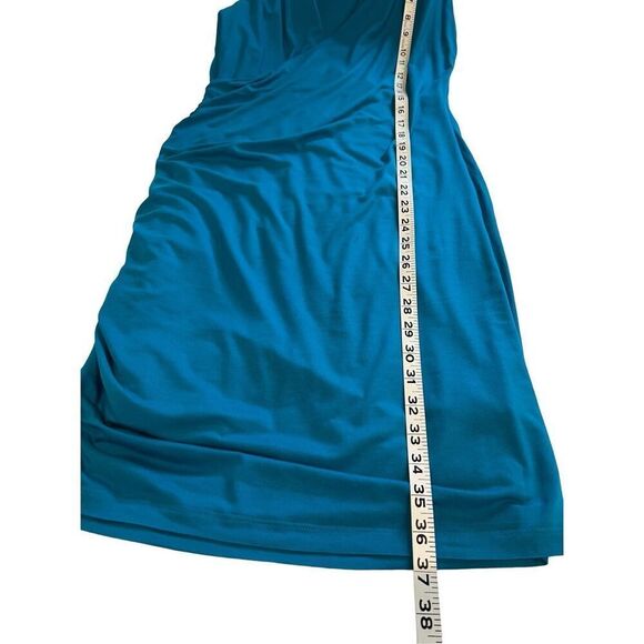 Banana Republic sleeveless aqua bodycon dress with deep V - S - Picture 7 of 9